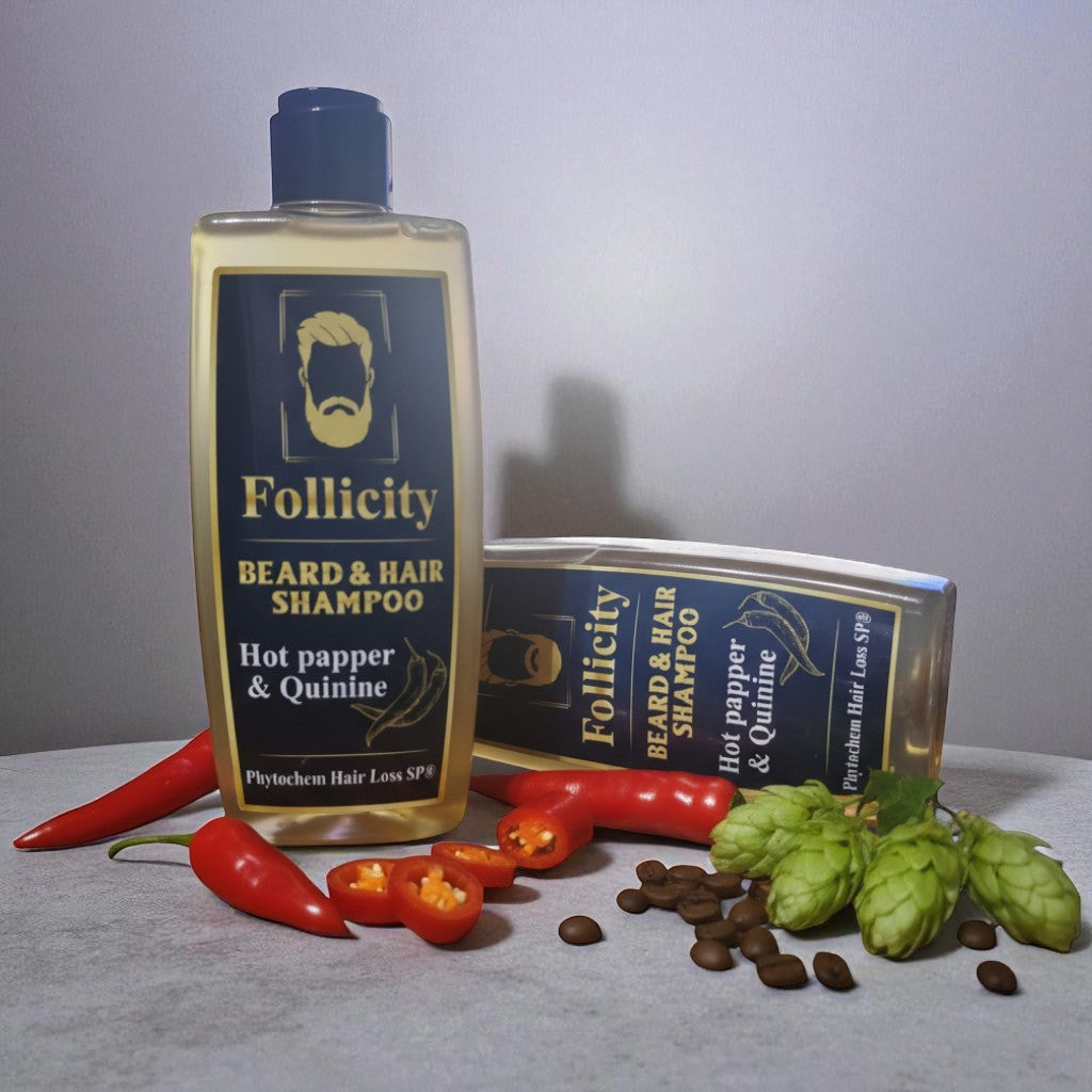 Текстура на Follicity Hair & Beard Stimulating Shampoo – натурален шампоан с червен пипер, хинин и кофеин