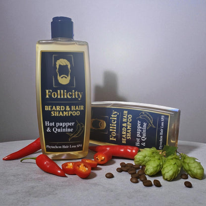 Текстура на Follicity Hair & Beard Stimulating Shampoo – натурален шампоан с червен пипер, хинин и кофеин