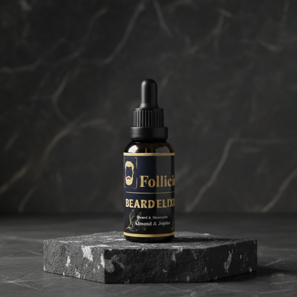 Follicity Beard Elixir – масло за стимулиране на растежа на брадата с концентрирани активни съставки