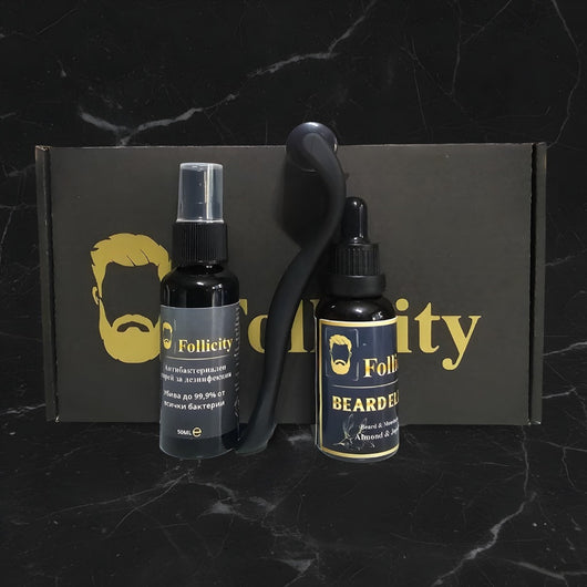 Follicity Start Beard Growth Set – комплект за стартиране на растеж на брада